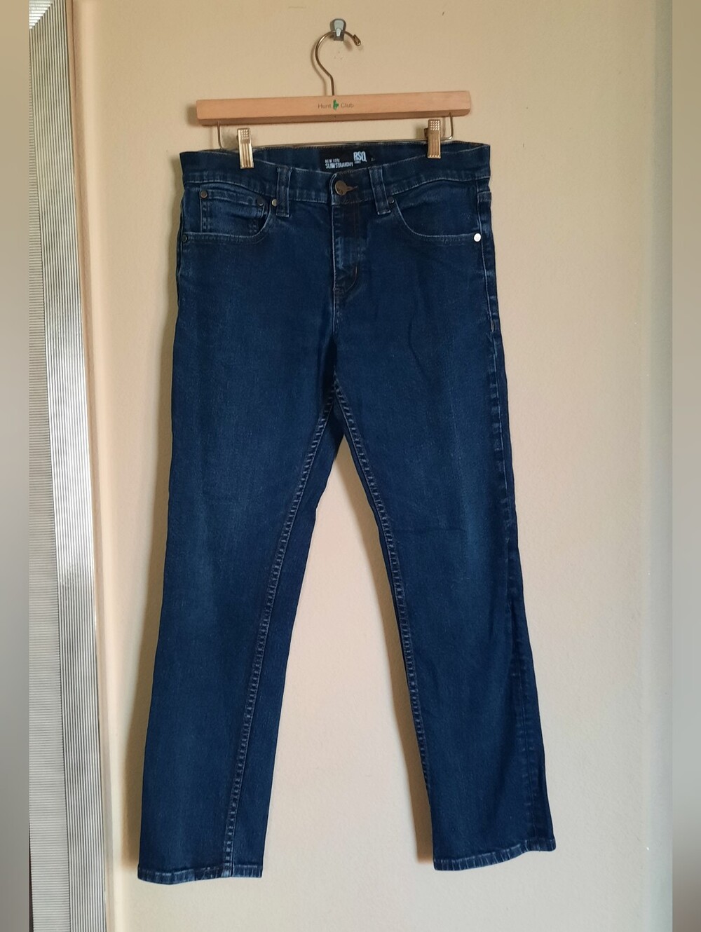 RSQ Dark Blue Slim Straight Jeans for Women